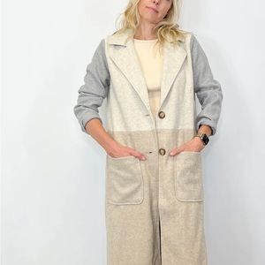 NWOT Mystree COLOR BLOCK COAT